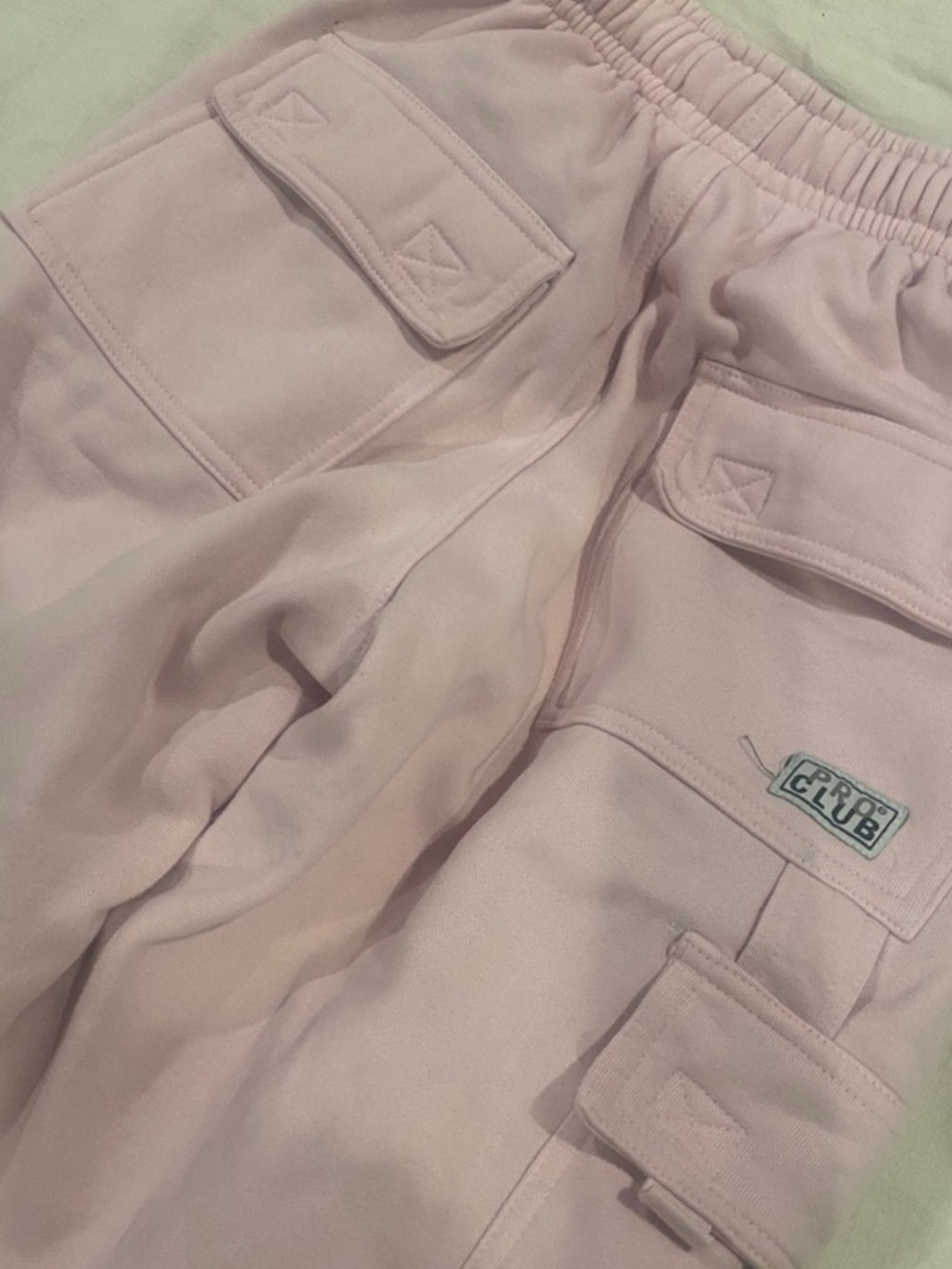 Pink Pro club womens sweatpants fleece cargo